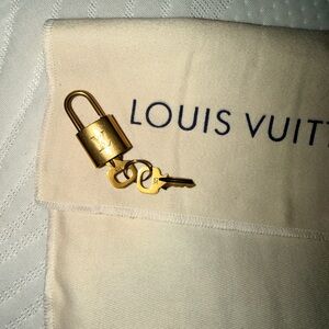 Louis Vuitton Gold Padlock with Keys 🔐 #315 DUSTBAG NOT INCLUDED